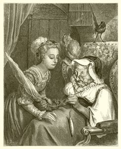 The Princess and Fairy Spite door Gustave Dore